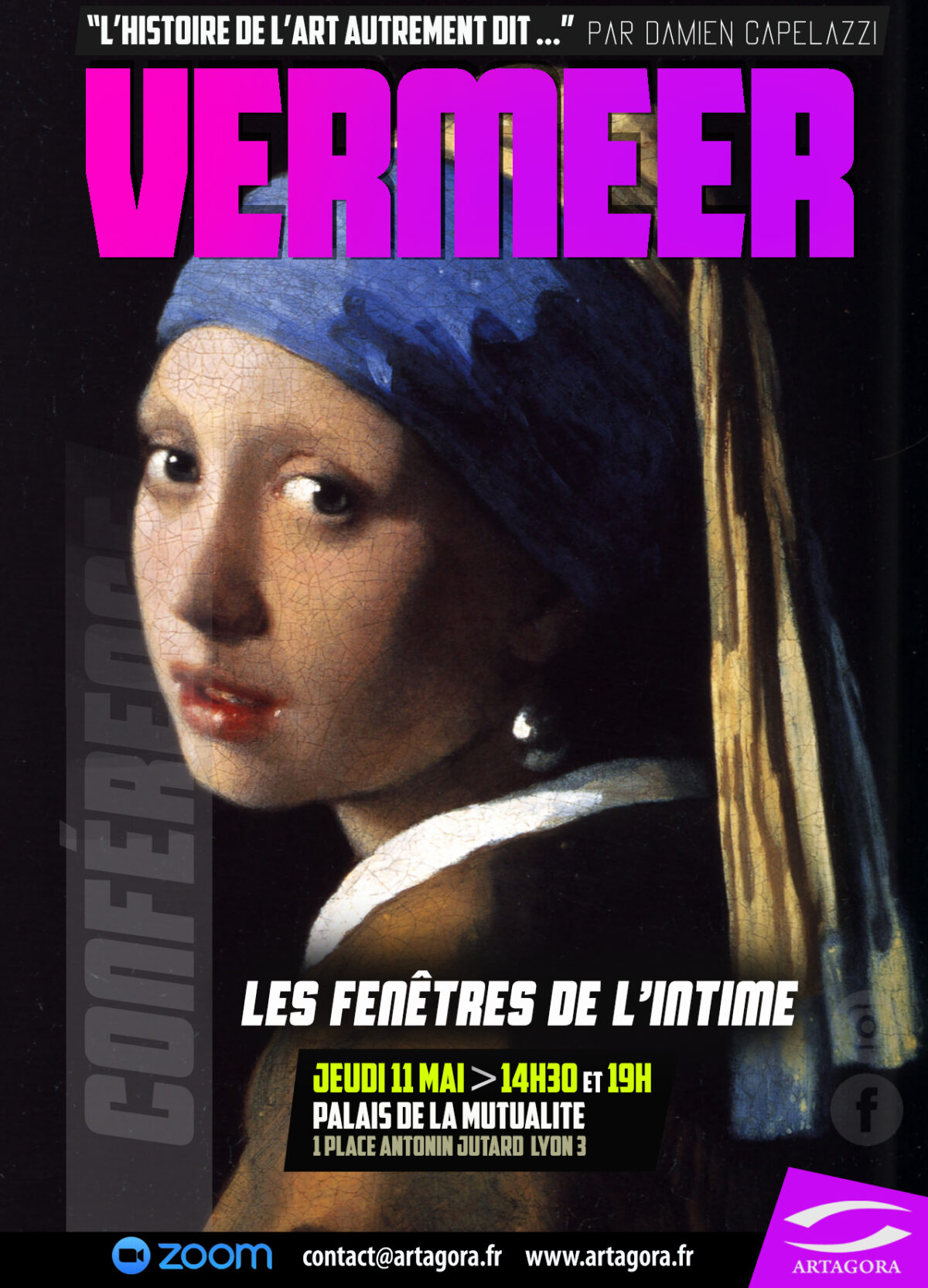 Conférence Vermeer, les fenêtres de l’intime