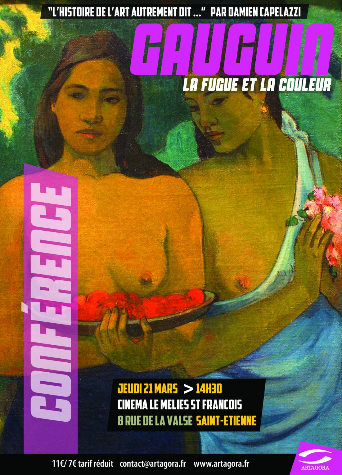 Conférence – Gauguin, la fugue et la couleur