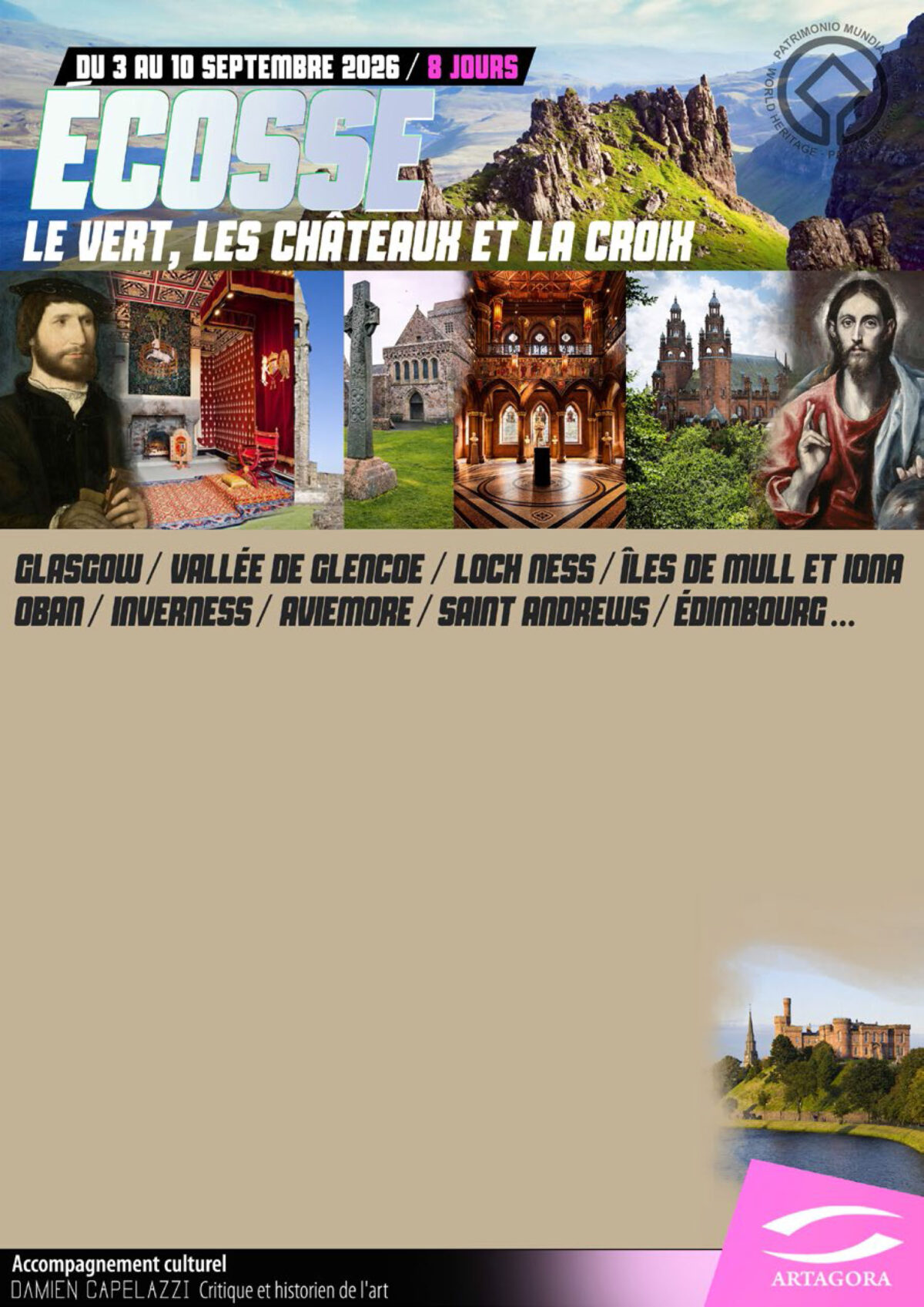 L’Écosse : le vert, les châteaux et la croix