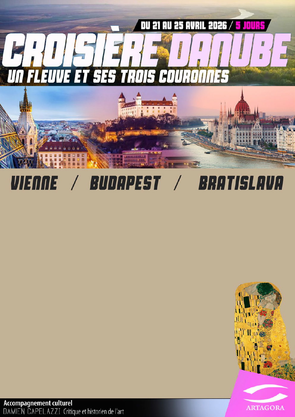 Croisière Danube : un fleuve et ses trois couronnes