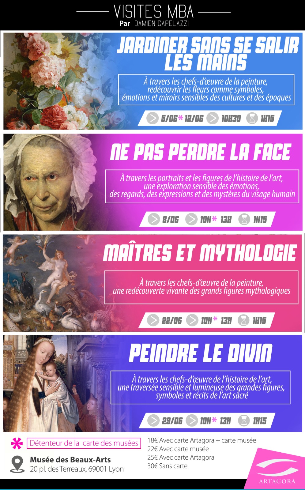 Visites au Musée des Beaux-Arts